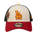NEW ERA LOS ANGELES DODGERS CREAM BURGUNDY BLACK 9FORTY