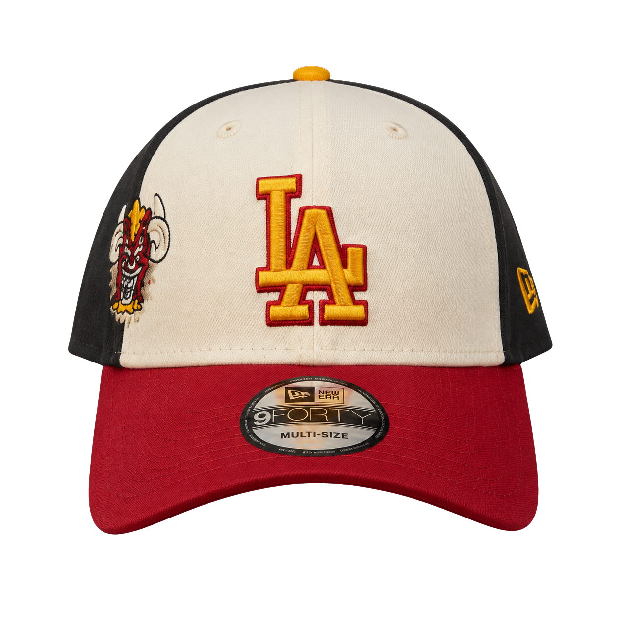 NEW ERA LOS ANGELES DODGERS CREAM BURGUNDY BLACK 9FORTY