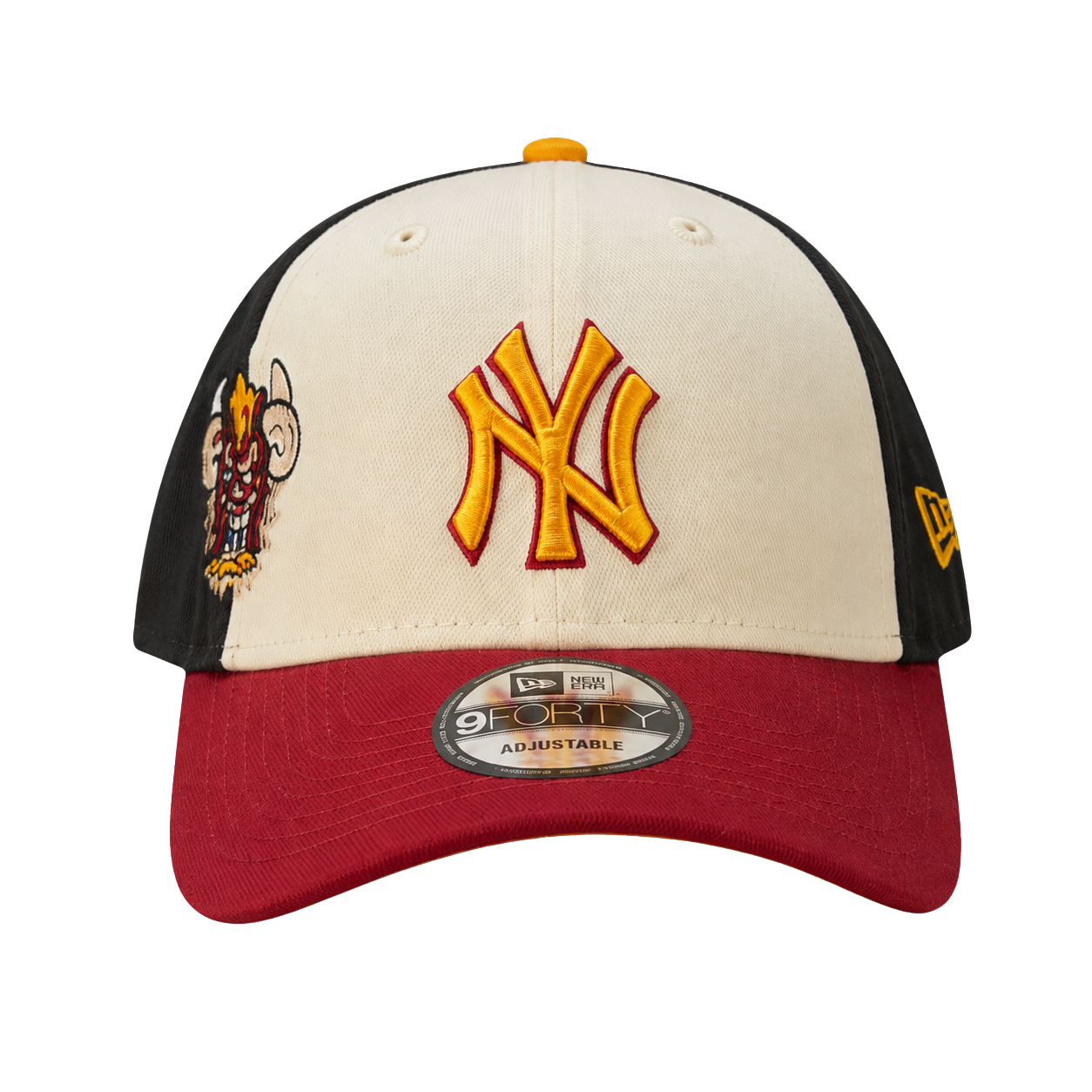 NEW ERA NEW YORK YANKEES CREAM BURGUNDY BLACK 9FORTY