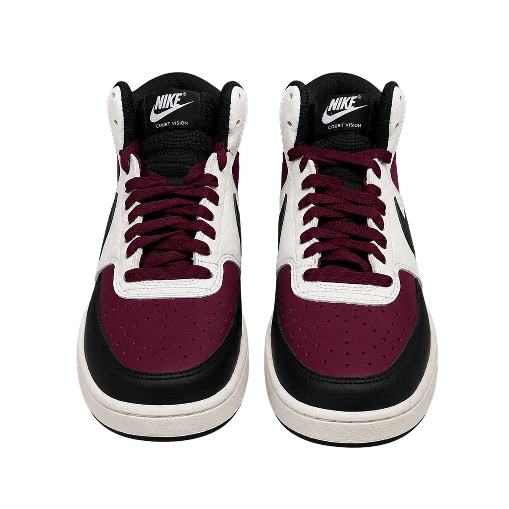 NIKE COURT VISION MID NEXT NATURE "DARK BEETROOT"