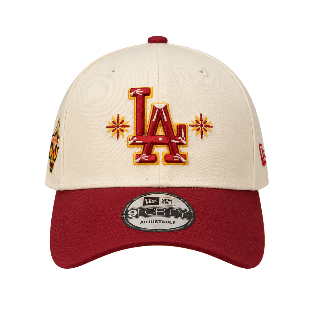 NEW ERA LOS ANGELES DODGERS CREAM BURGUNDY 9FORTY