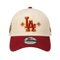 NEW ERA LOS ANGELES DODGERS CREAM BURGUNDY 9FORTY