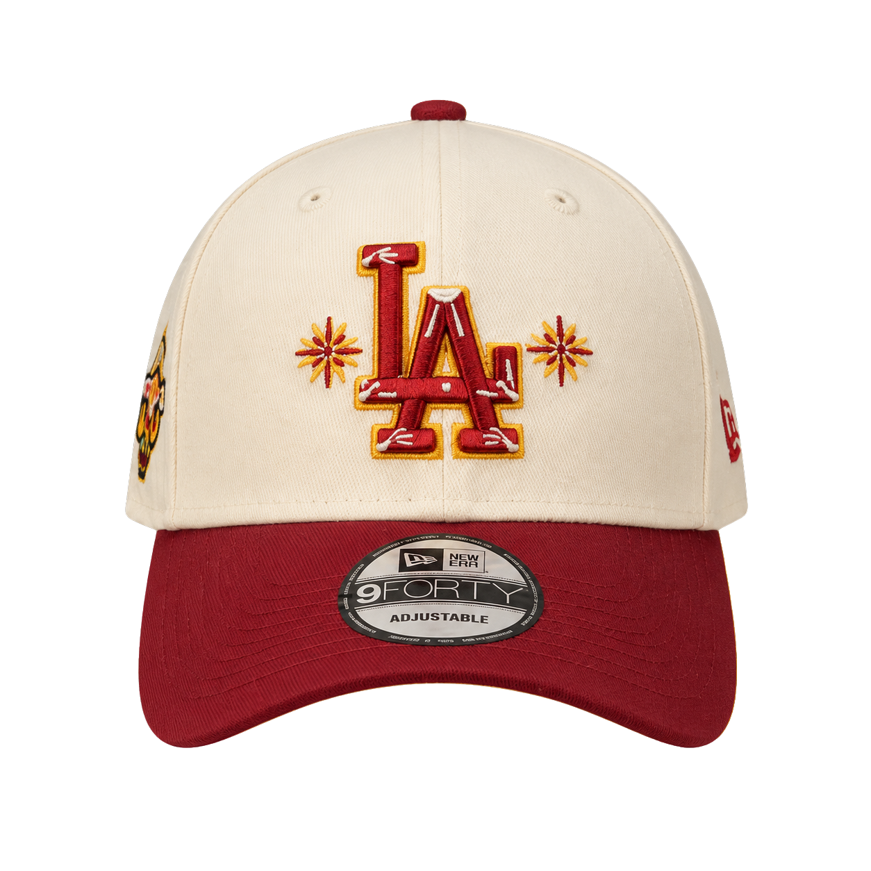 NEW ERA LOS ANGELES DODGERS CREAM BURGUNDY 9FORTY