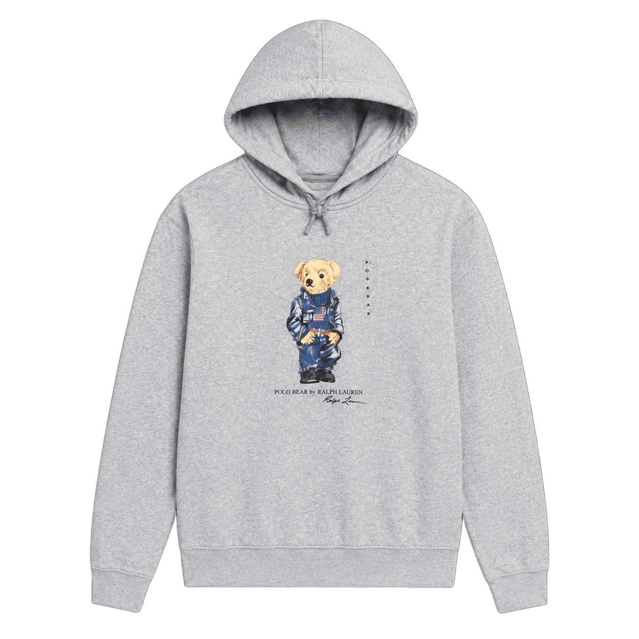 POLO RALPH LAUREN DENIM BEAR FLEECE HOODIE