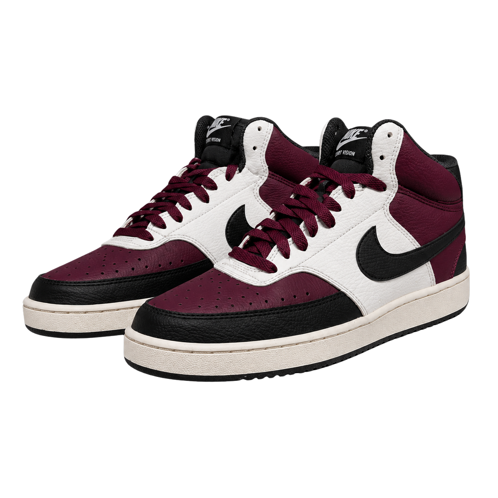 NIKE COURT VISION MID NEXT NATURE "DARK BEETROOT"