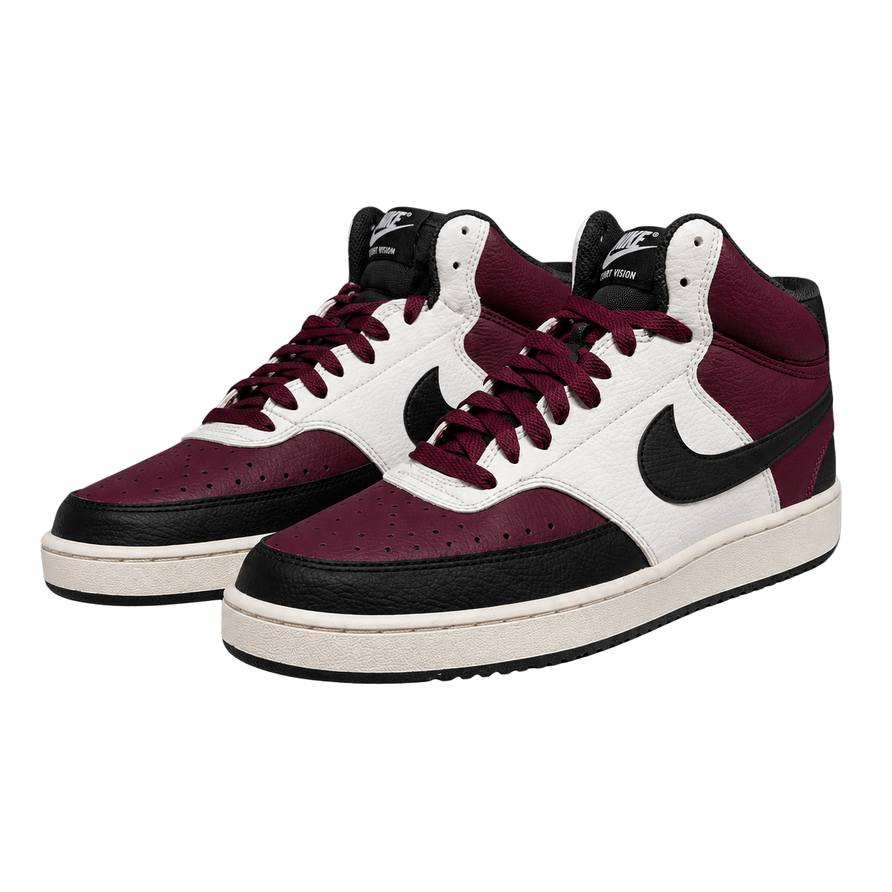 NIKE COURT VISION MID NEXT NATURE "DARK BEETROOT"