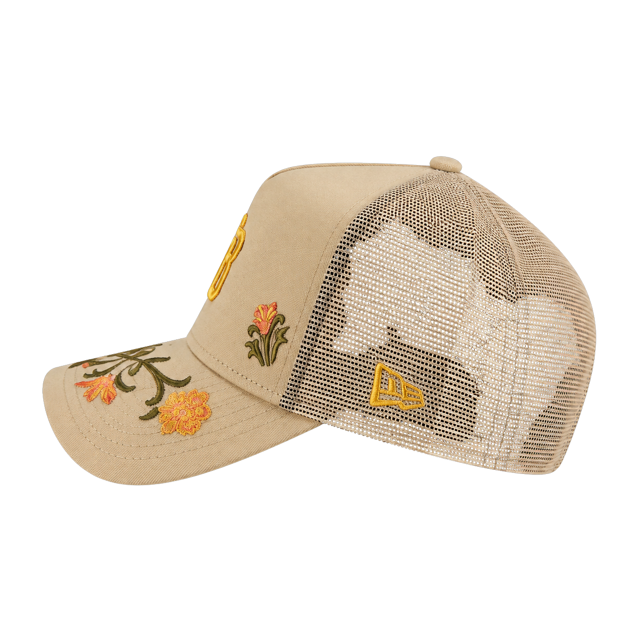 NEW ERA NEW YORK YANKEES MLB FLORAL 9FORTY A-FRAME TRUCKER SNAPBACK