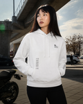 LACOSTE LOOSE FIT WHITE LONG-SLEEVE HOODIE