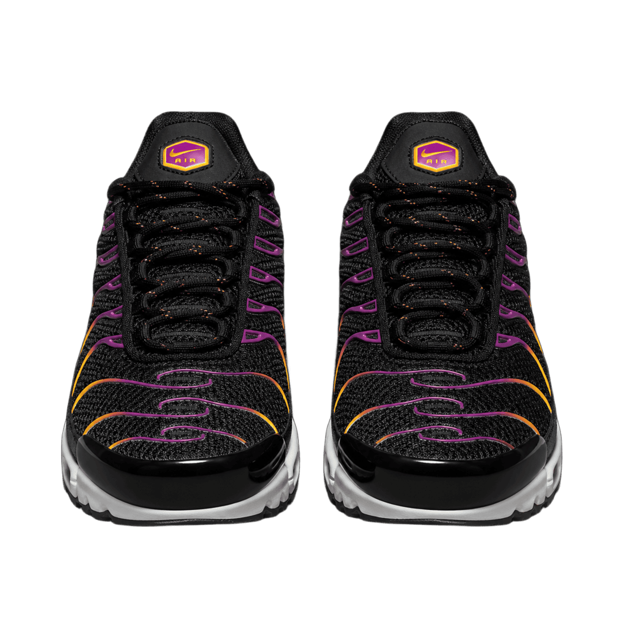 NIKE AIR MAX PLUS "BLACK UNIVERSITY GOLD VIOTECH"